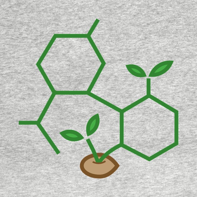 CBD Molecule Cannabis Sprout by cannabijoy